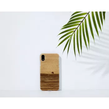 Smartphone-Hülle man and wood für iPhone XR — Terra White Schutzcover