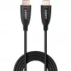 Lindy 15m Glasfaser-Hybrid HDMI 8K60 Kabel, 15 m, HDMI Typ A (Standard), HDMI Typ A (Standard), 48 Gbit/s, Schwarz