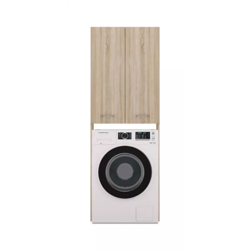 Badezimmer-Wandschrank top e shop POLA DD SONOMA, Eichenrahmen, wandmontiert, 4 Regale
