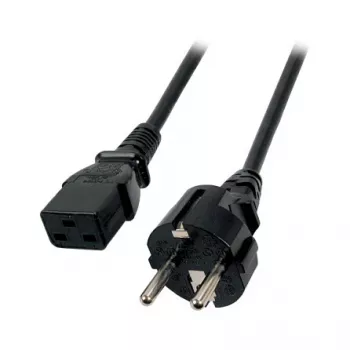 EFB-Elektronik Stromkabel Schutzkontaktstecker 180° - C19 180°, schwarz, 1,8 m, 3 x 1,50 mm² Hersteller: EFB Elektronik (EK511.1,8)