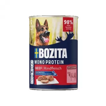 BOZITA Monoprotein Pate Rind - Nassfutter für Hunde - 400g