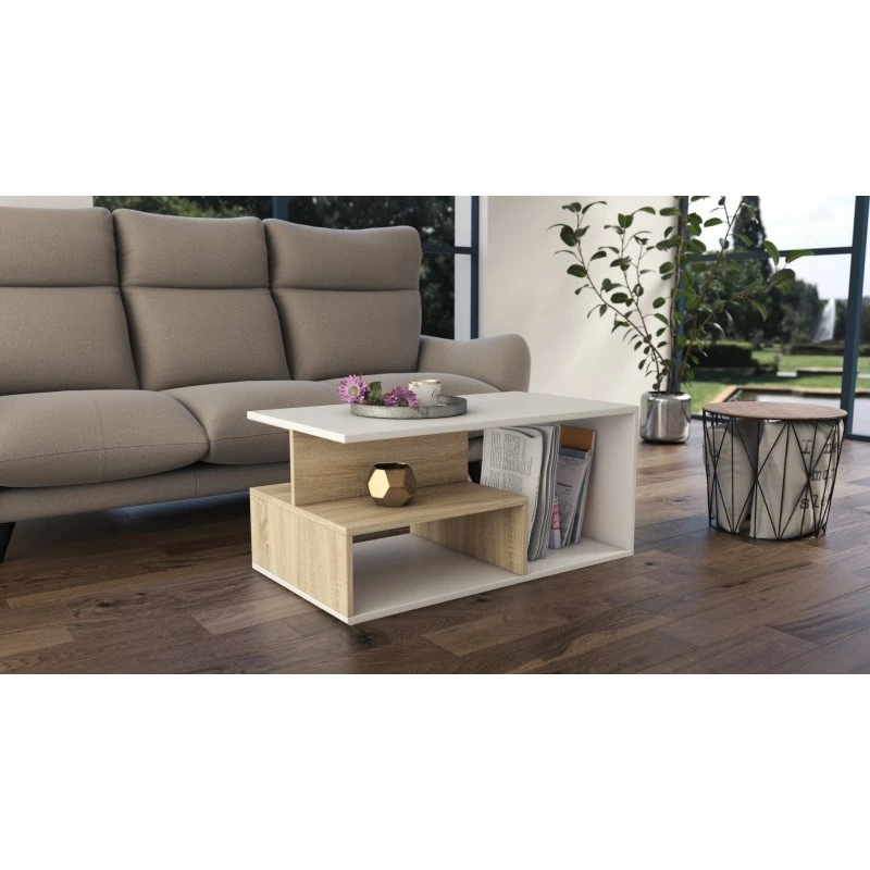 Topeshop PRIMA SON MIX Couchtisch / Beistelltisch / Endtisch, Couchtisch, frei geformt, 1 Bein