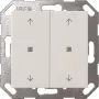 Wandschalterwippe Gira Taster Wippe KNX 2f Reinweiß 517403 — 2-fach KNX Wippe, weiß