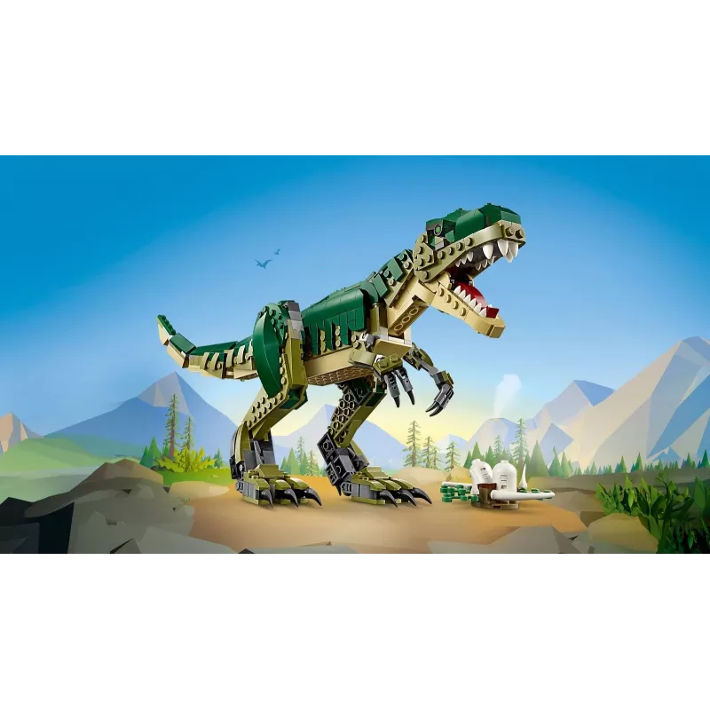 Konstruktionsspielzeug LEGO Creator 3-in-1 T.Rex Bausatz, 626 Teile, 150 mm Höhe, Alter 9+