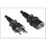 Microconnect PE010418BRAZIL Stromkabel Schwarz 2,1 m C13 Kupplung