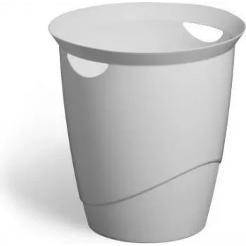 Abfalleimer rund Kunststoff grau Durable 776010