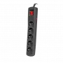 Steckdosenleiste ARMAC R5 — 5 Steckdosen, 5 m Kabel, schwarz