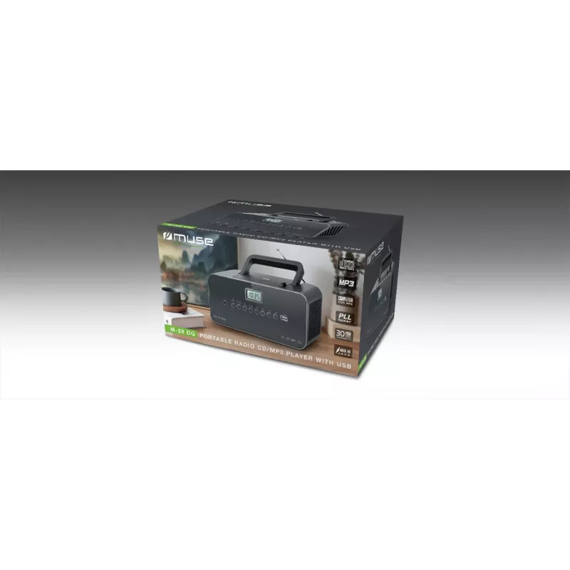 Muse M-28 DG CD-Player Tragbarer CD-Player Schwarz
