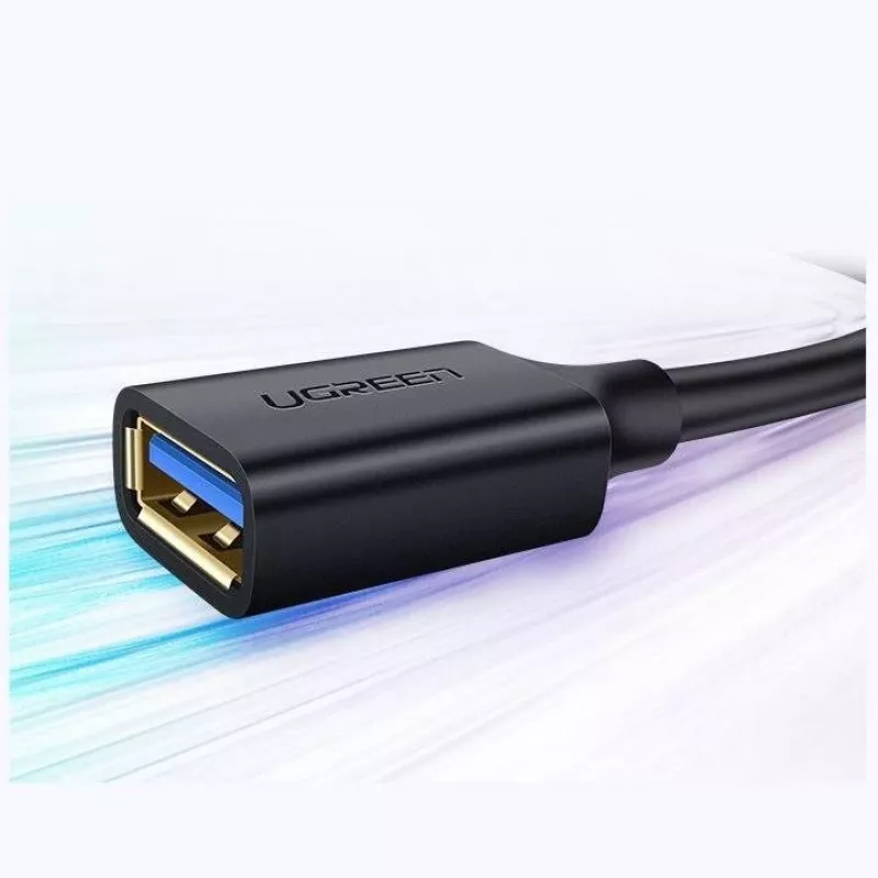 Ugreen-Verlängerungskabel-Adapter USB 3.0 (Buchse) auf USB 3.0 (Stecker) 2 m (schwarz)