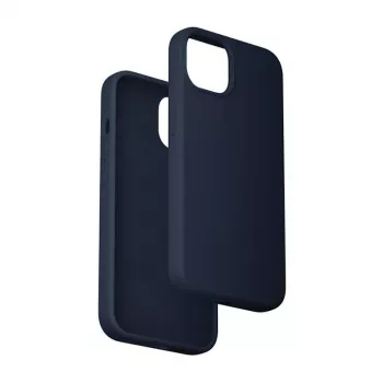 Silikonhülle Vention KUFL0-20 für iPhone 15 Plus, blau – weiche Schutzhülle, schlanke Passform