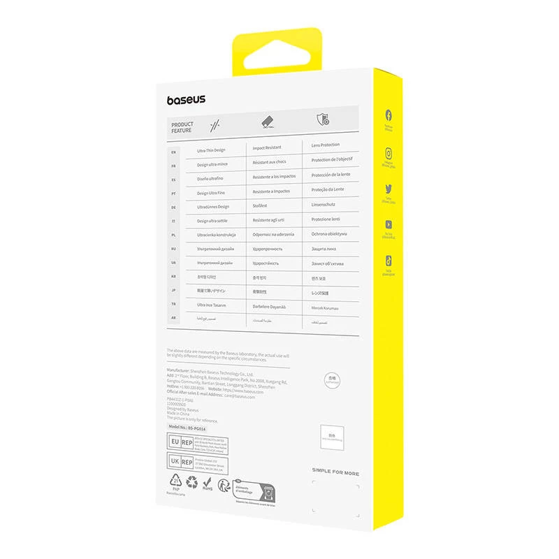 Handyhülle für iPhone 15 ProMax Baseus OS-Lucent Serie (Transparent)