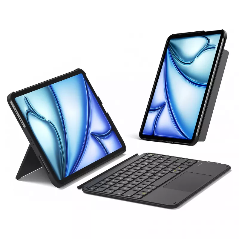 Folio-Tastaturhülle Inateck KB04122 für 11 inch iPad — QWERTZ-Layout, Bluetooth, 500-mAh-Batterie, 450 g
