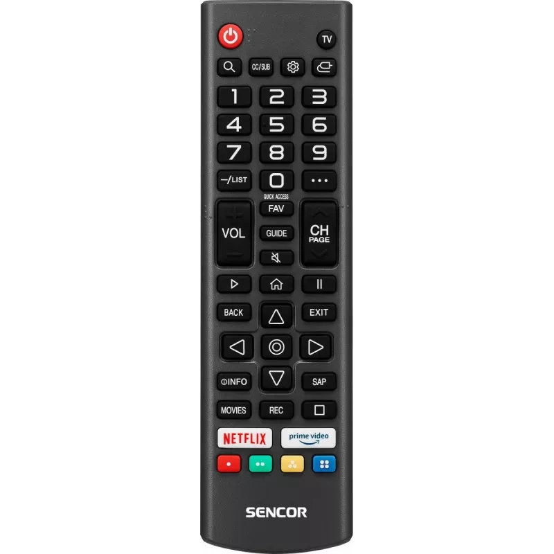 24 Zoll SENCOR SLE 24S803B HD Ready SMART TV mit webOS, Wi‑Fi, Bluetooth, DVB-T2/C/S2, 1366×768