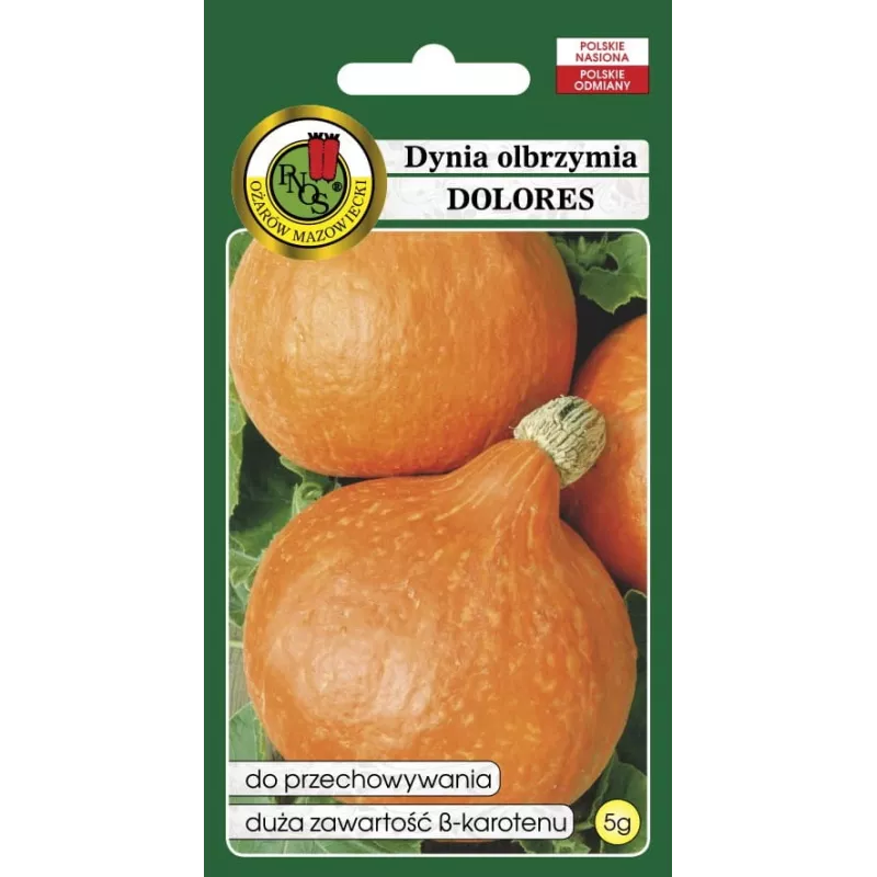 Samen — Apte Dynia Olbrzymia Dolores (Riesenkürbis) Samen, Packung 5 g