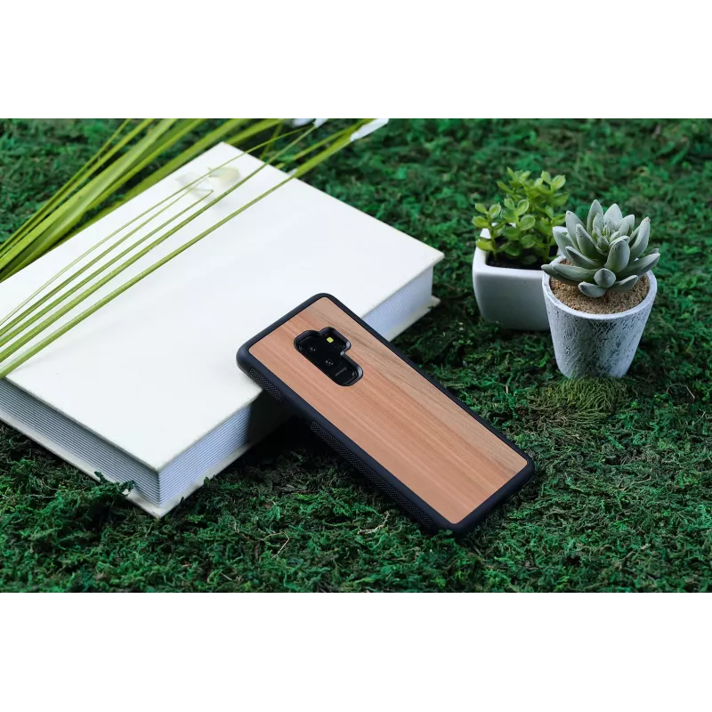 Smartphone-Hülle man and wood für Samsung Galaxy S9 Plus — Cappuccino Schwarz