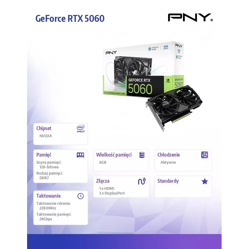 PNY GeForce RTX 5060 8GB Grafikkarte