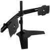 SilverStone SST-ARM23BS-L - Doppel-Monitorarm - schwarz
