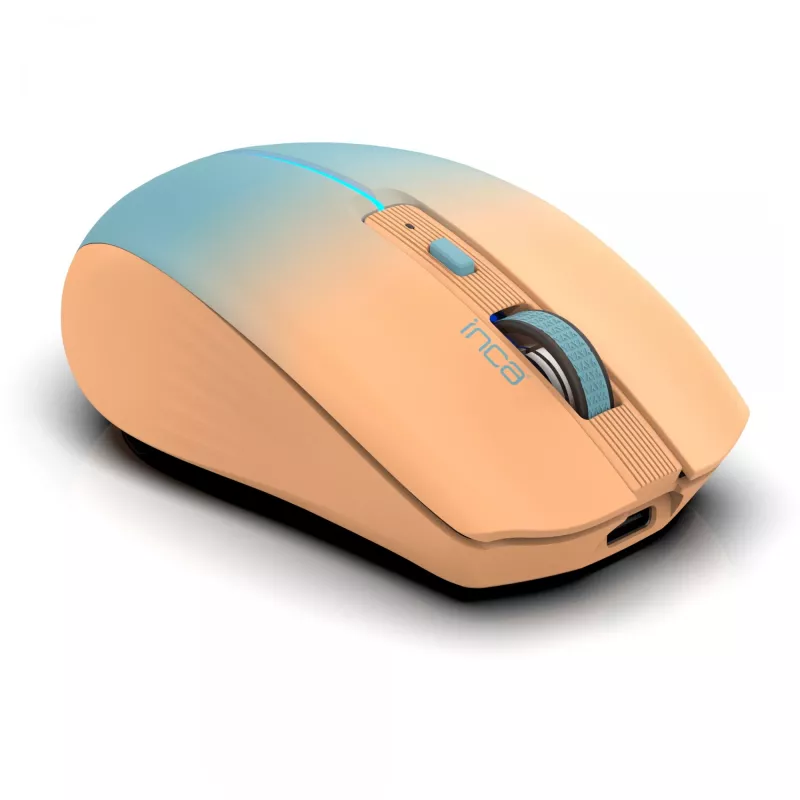 Cian Technology GmbH INCA Maus IWM-511RT Blt+Wrls RGB Grundfarbe Orange
