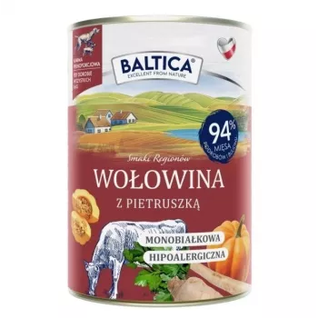 BALTICA regionale Geschmacksrichtungen Rind mit Petersilie - Nassfutter für Hunde - 400g