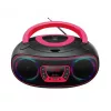Denver TCL-212BT PINK CD-Player Tragbarer CD-Player Schwarz, Pink