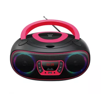 Denver TCL-212BT PINK CD-Player Tragbarer CD-Player Schwarz, Pink