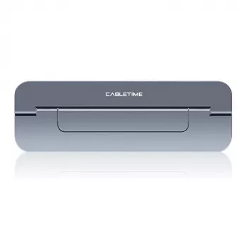 Cabletime Laptop-Ständer, Grau
