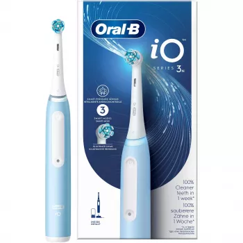 Oral-B Braun iO Series 3N Erwachsene vibrierende Zahnbürste Hellblau, Weiß