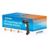 Manhattan 2D Long Range LED Barcode Scanner, USB, 450mm Scan-Tiefe, Max. Umgebungslicht 100.000 Lux (Sonnenlicht), Unterstützt Symbologien - 1D (x21 Versionen) und 2D (x10 Versionen), Scanner RJ45 zu USB 1,8m Kabel (gängigster Typ, USB-A), Schwarz, 3 Jahre Garantie