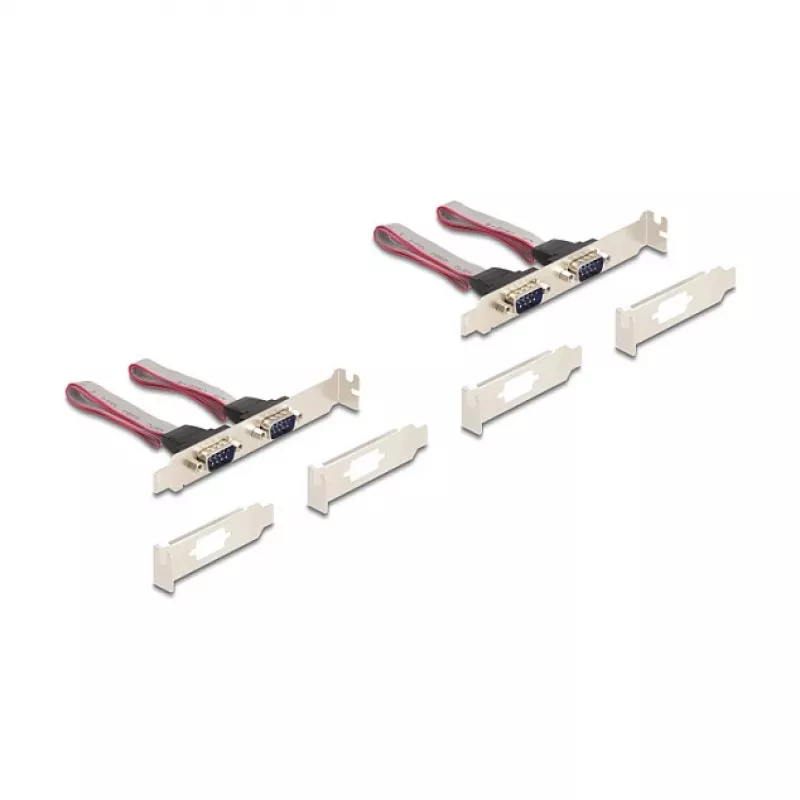 Interne RS-232-Schnittstellenkarte DELOCK 95278 — Mini PCI Express Host, 4× RS-232 Ausgänge, FIFO 256 B, 30×51×10 mm