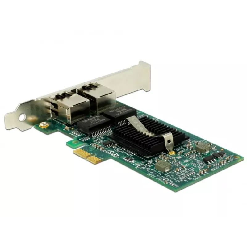 Delock PCIe-Karte 2x Gigabit LAN Netzwerkadapter