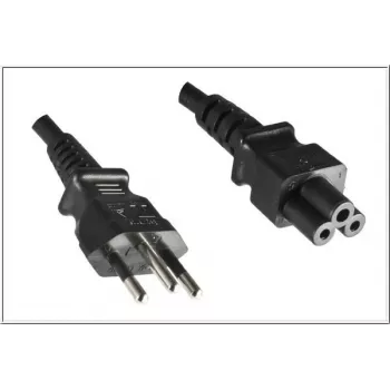 Microconnect PE010818BRAZIL Stromkabel Schwarz 1,8 m C5-Kupplung