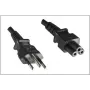 Microconnect PE010818BRAZIL Stromkabel Schwarz 1,8 m C5-Kupplung