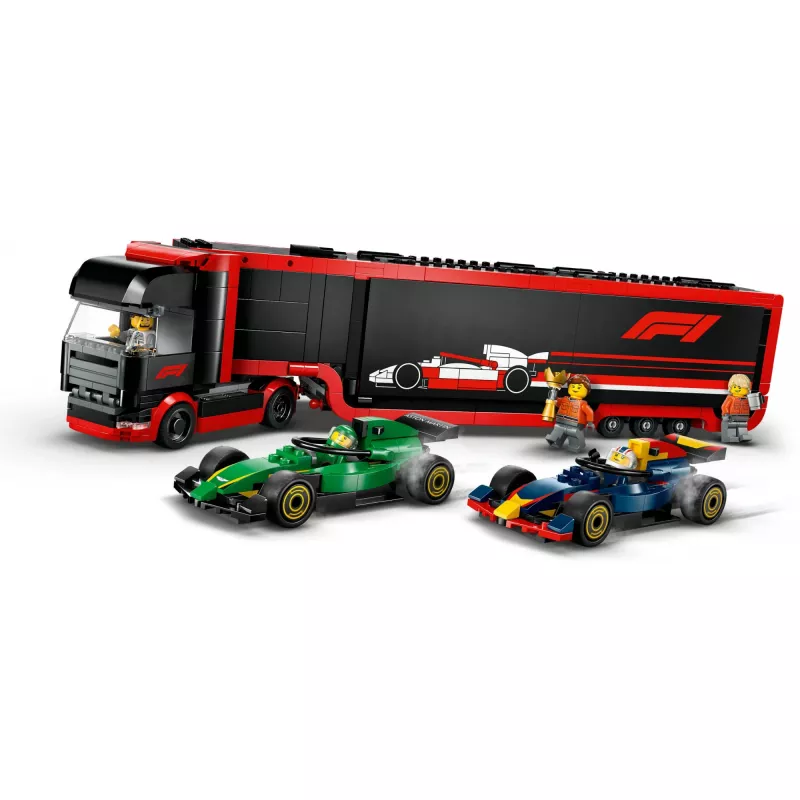 LEGO CITY 60445 F1 - Truck mit RB20 & AMR24 F1-Autos