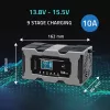 Ladegerät QOLTEC 52493 12V 10A mit Reparaturfunktion für AGM-Batterien