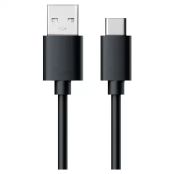 USB-Kabel RealPower 255650 USB 3.2 Gen 1 0,6 m Schwarz