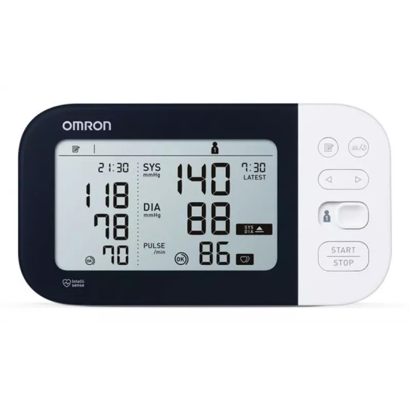 Omron M7 Intelli IT Oberarm-Blutdruckmessgerät, automatisch, 2 Benutzer