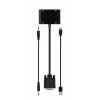 Videokabel-Adapter GEMBIRD A-VGA-HDMI-02 0,15 m — HDMI + VGA (D-Sub) Buchse auf VGA (D-Sub) Stecker, schwarz