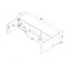 Cama RTV 2D2S ALMA Schrank 180x41.5xH55 Kaschmir