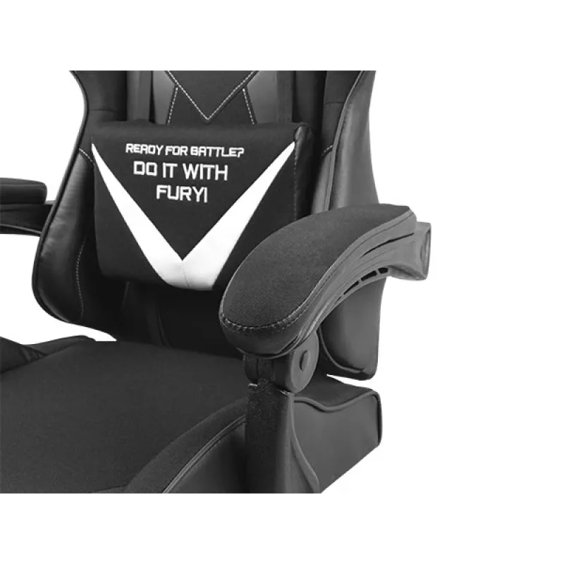 FURY Avenger L Universal Gaming Chair mit gepolsterter Sitzfläche Schwarz