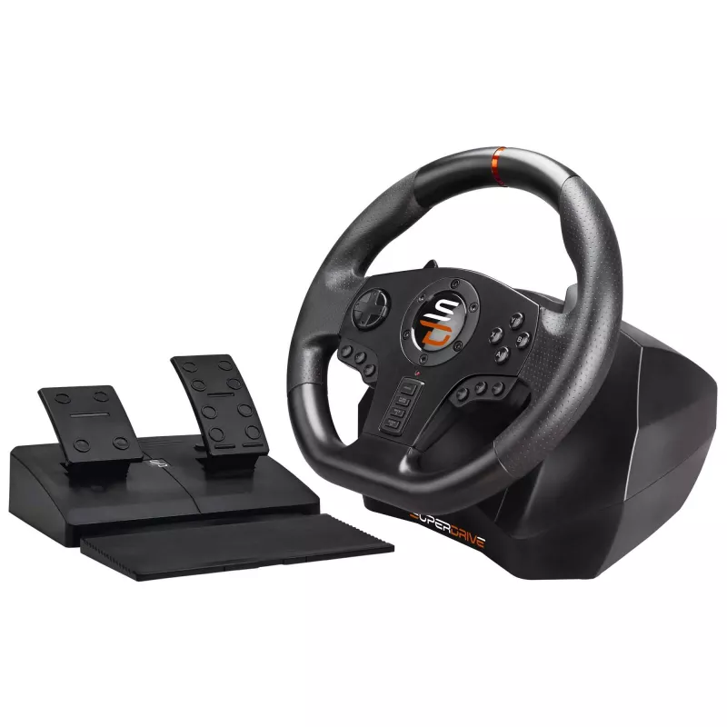 Subsonic SA5595-PC Gaming Controller Schwarz USB Lenkrad + Pedale