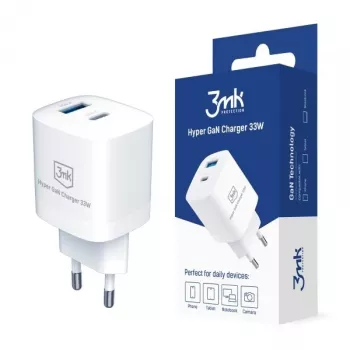 Ladegerät 33W GaN PD 1xUSB-A+1xUSB-A