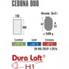 High Peak Ceduna Duo Rechteckiger Schlafsack Polyester Blau