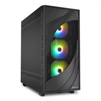 Sharkoon REBEL C80M RGB Midi-Tower Schwarz