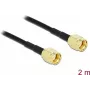 Antennenkabel DeLOCK RP-SMA zu RP-SMA LMR/CFD100 2 m