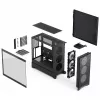 PC-Gehäuse Fractal Design Pop 2 Air Schwarz TG RGB Midi Tower – ATX/Micro-ATX/Mini-ITX, 3x120mm vorne, 1x120mm hinten, 2,5-Zoll- und 3,5-Zoll-Schächte