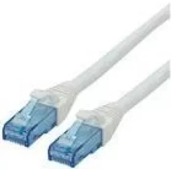 ROLINE - Patchkabel - RJ-45 (M) zu RJ-45 (M) - 1,5 m - UTP - CAT 6a - halogenfrei, vergossen, Litze - Weiß (21.15.2764)
