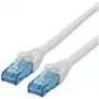 ROLINE - Patchkabel - RJ-45 (M) zu RJ-45 (M) - 1,5 m - UTP - CAT 6a - halogenfrei, vergossen, Litze - Weiß (21.15.2764)