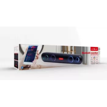Gembird SPKBT-BAR400L Soundbar-Lautsprecher Schwarz 2.0 Kanäle 10 W
