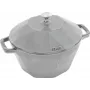 Gusseisen-Cocotte Staub Special Cocotte 2,8 L, grau, runder Dutch Oven