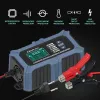 Qoltec Smart Microprocessor Battery Charger mit Batterietester und 12V-Reparaturfunktion | 6A | LCD | Batterieladegerät für AGM LiFePO4 GEL Batterie